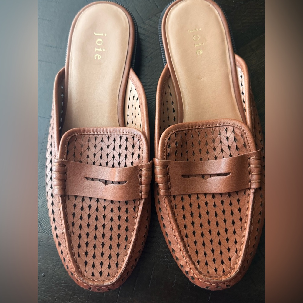 Joie Logan Woven Leather mules